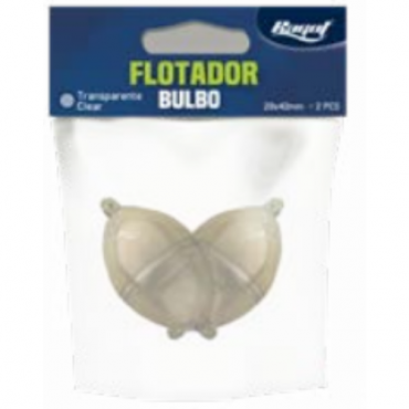 Flotador bulbo transparente Ragot 29*42 mm.