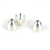 Brass Cone head Textreme silver 6 mm.