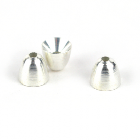 Brass Cone head Textreme silver 6 mm.