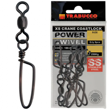 SS Power Swivel X-Strong Crane Coastlock Snap