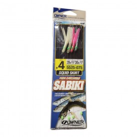 Sabiki Owner Squid-Skirt Hooks 04 0,47mm