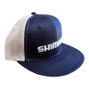 Gorro Shimano Flat Visor Azul Blanco