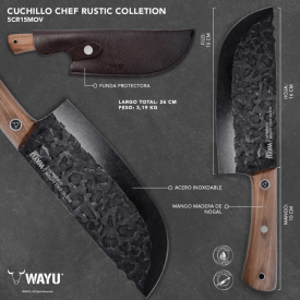 Cuchillo Chef con Funda Rustic Wayu