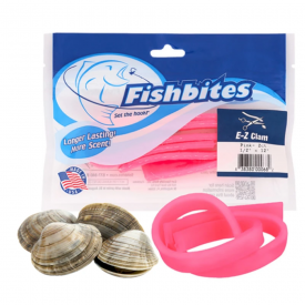 FishBites E-Z Clam Long Lasting Pink – Aroma de almeja irresistible