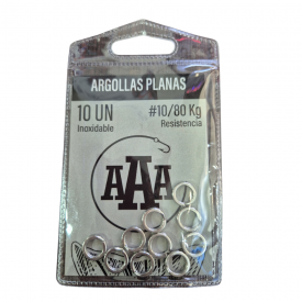 Argollas Planas AAA N°10