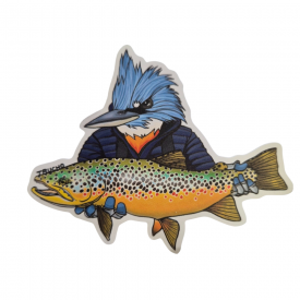 Stickers "Trucho" diseño Martín pescador