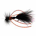 Attractor Bugger Black – Streamer de Alta Visibilidad en Anzuelo Kona TS4 N°6
