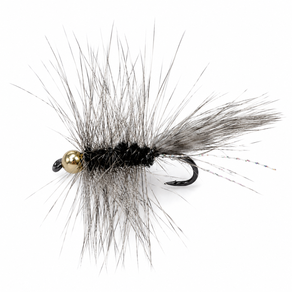BH Woolly Bugger Grizzly – Streamer Lastrado en Anzuelo Kona TS4 N°4