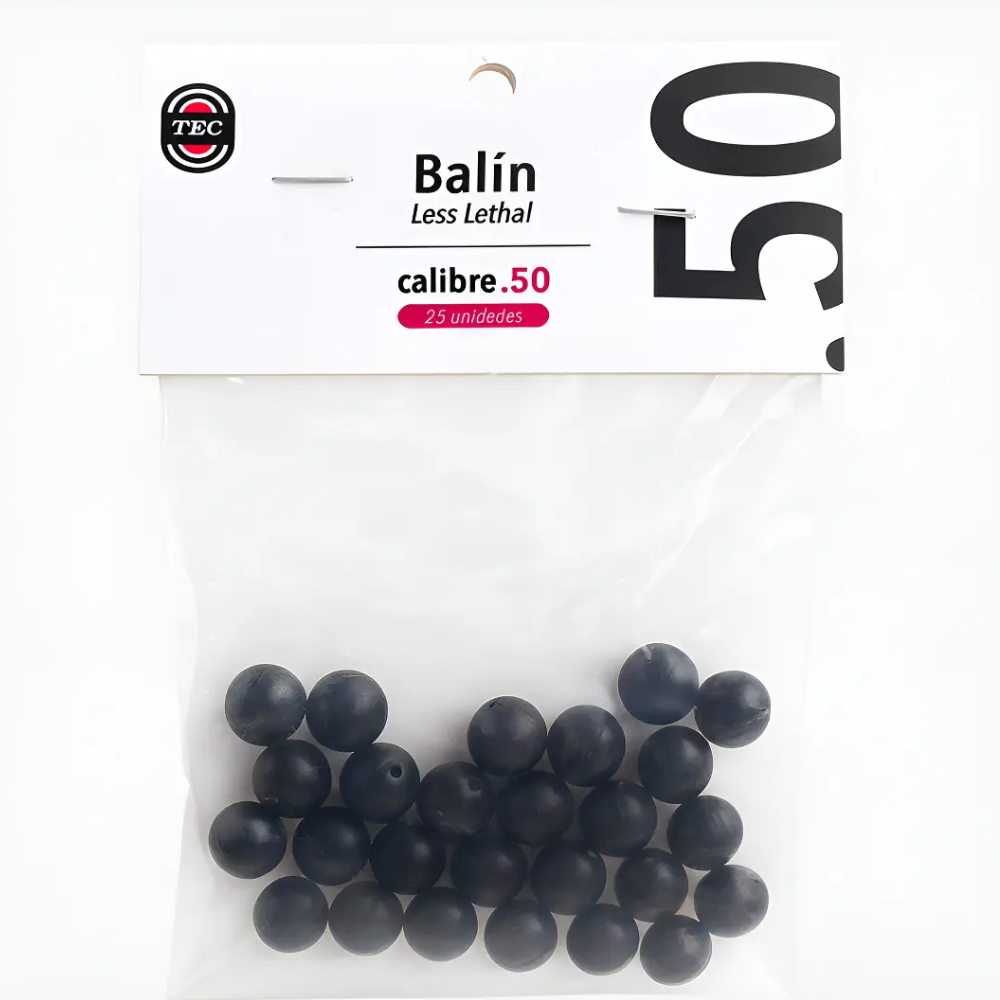 Balín Traumático Tec Cal .50 – Precisión y control para práctica segura
