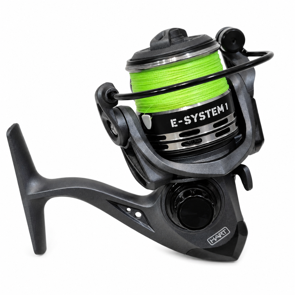 Carrete Hart E-System 1 – Spinning Ligero con Multifilamento Incluido