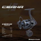 Carrete Major Craft Ceana 4000 – Potencia, Rapidez y Control para Spinning