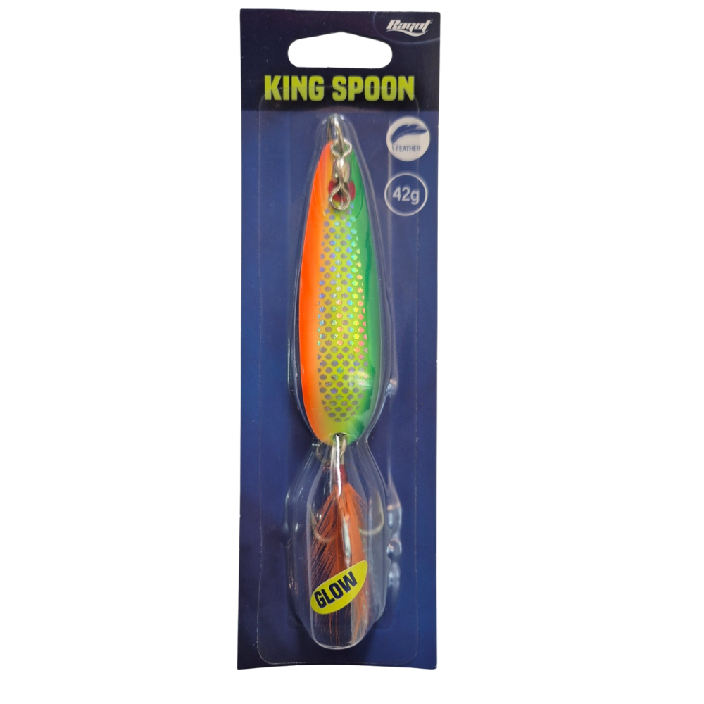 Cuchara Ragot King Spoon (Kokodrile) 42 g – Potencia y atracción para Chinook