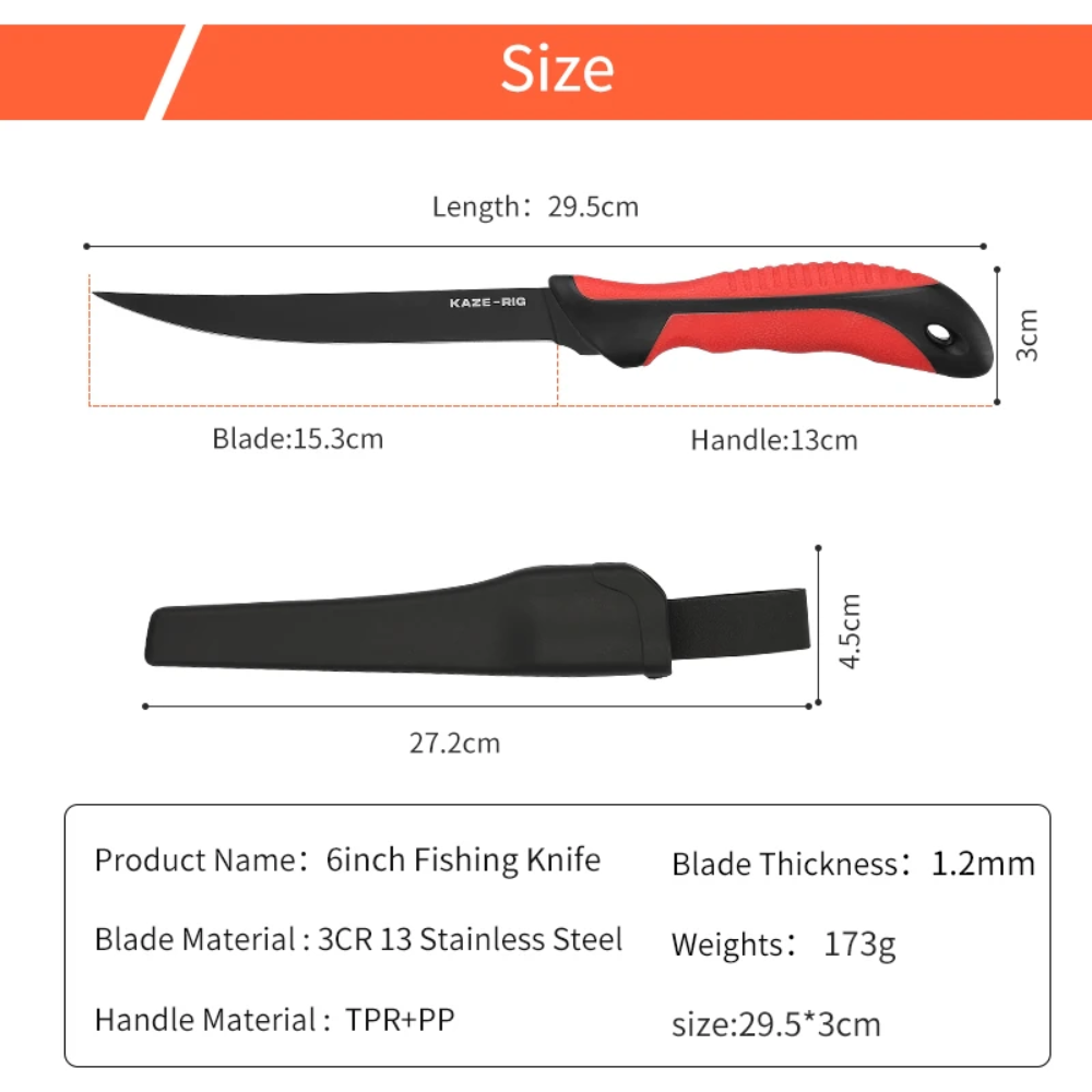 Cuchillo Filetero Kaze-Rig 6´´