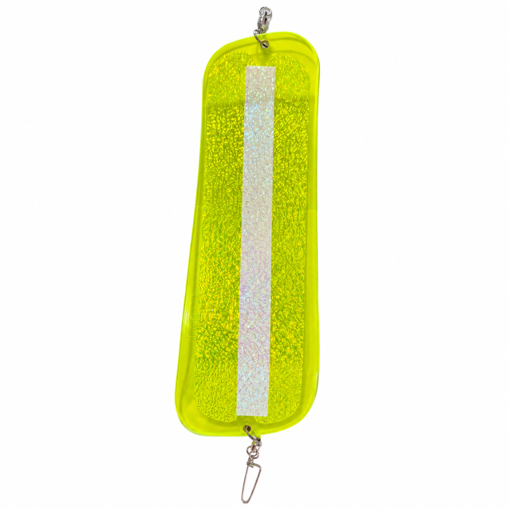 Flasher Dodger Big Shooter Green Jellyfish / Green Onion Glow – Máxima Atracción para Trolling de Salmón