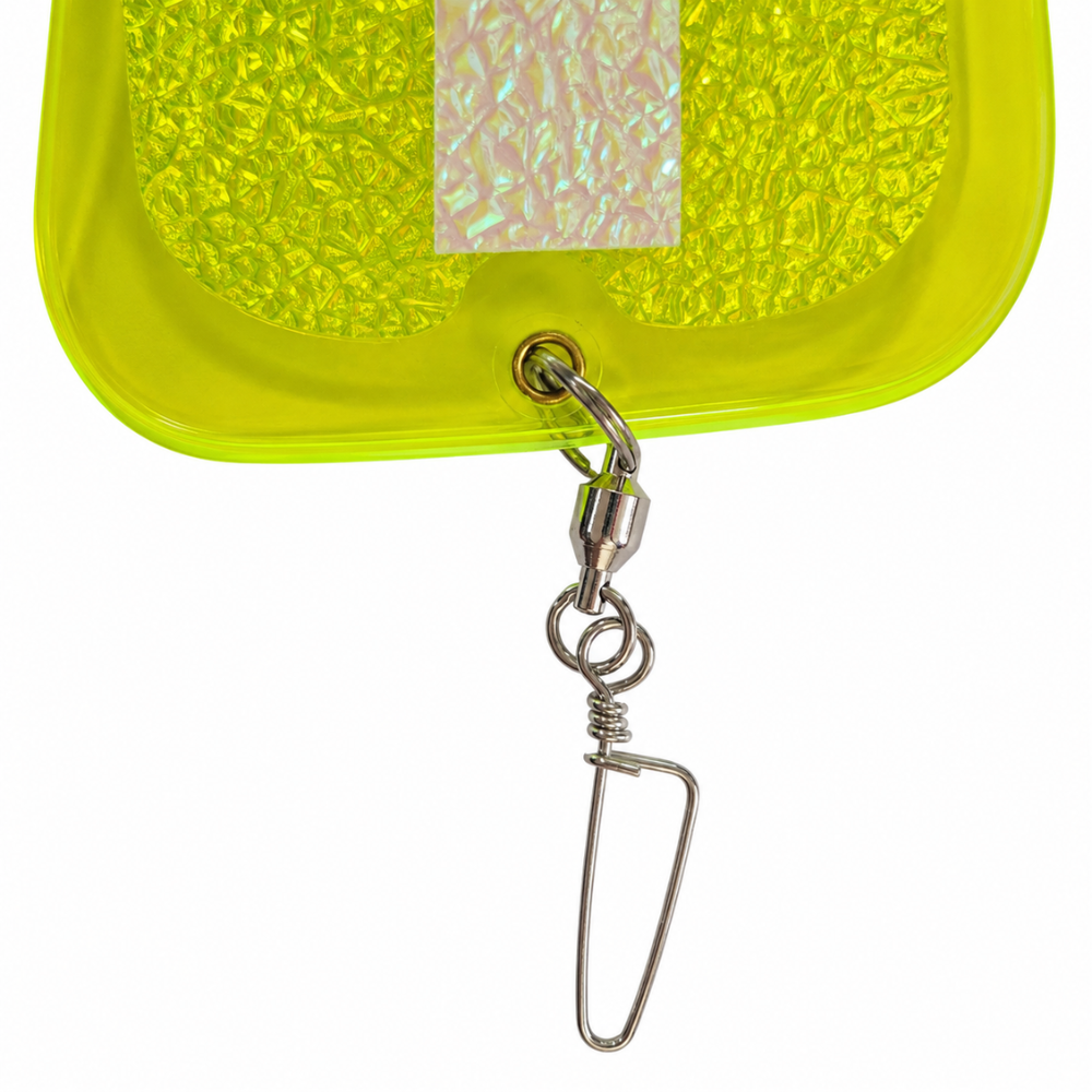 Flasher Dodger Big Shooter Green Jellyfish / Green Onion Glow – Máxima Atracción para Trolling de Salmón