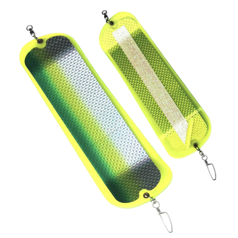 Dodger O'ki 360 Big Shooter Chartreuse UV Derby Winner – Acción Errática para Grandes Depredadores