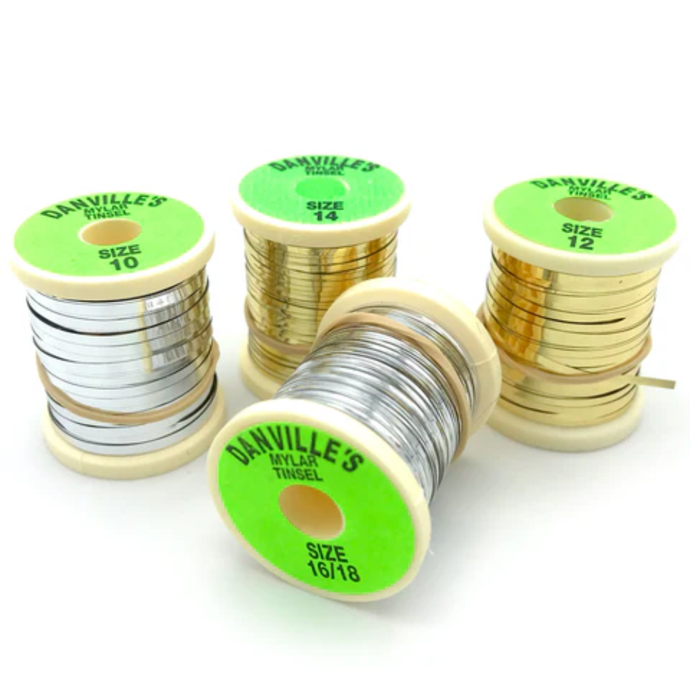 Flat Mylar Tinsel Danville’s Gold/Silver Medium – Brillo doble cara para tus moscas