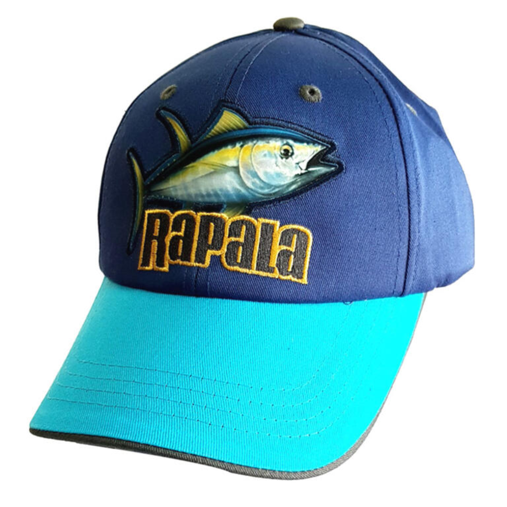 Gorro Rapala Azul Atún – Diseño Bordado para Pesca