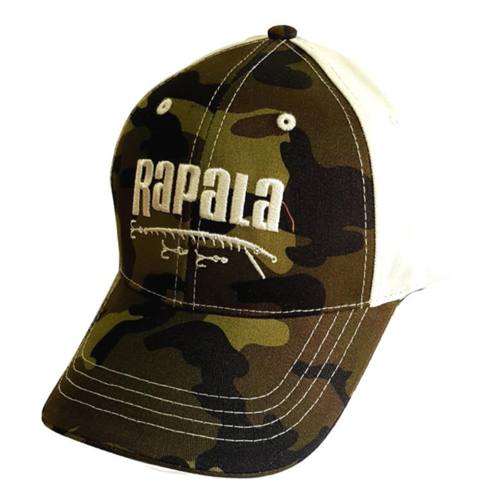 Gorro Rapala Camuflado Verde – Estilo Outdoor para Pesca
