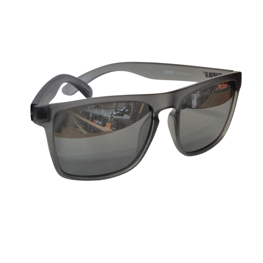 Gafas Rapala dorado matte black cristal silver mirror
