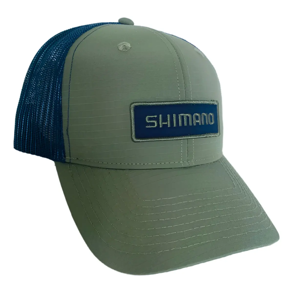 Gorro Shimano Verde/Azul con Malla Ajustable