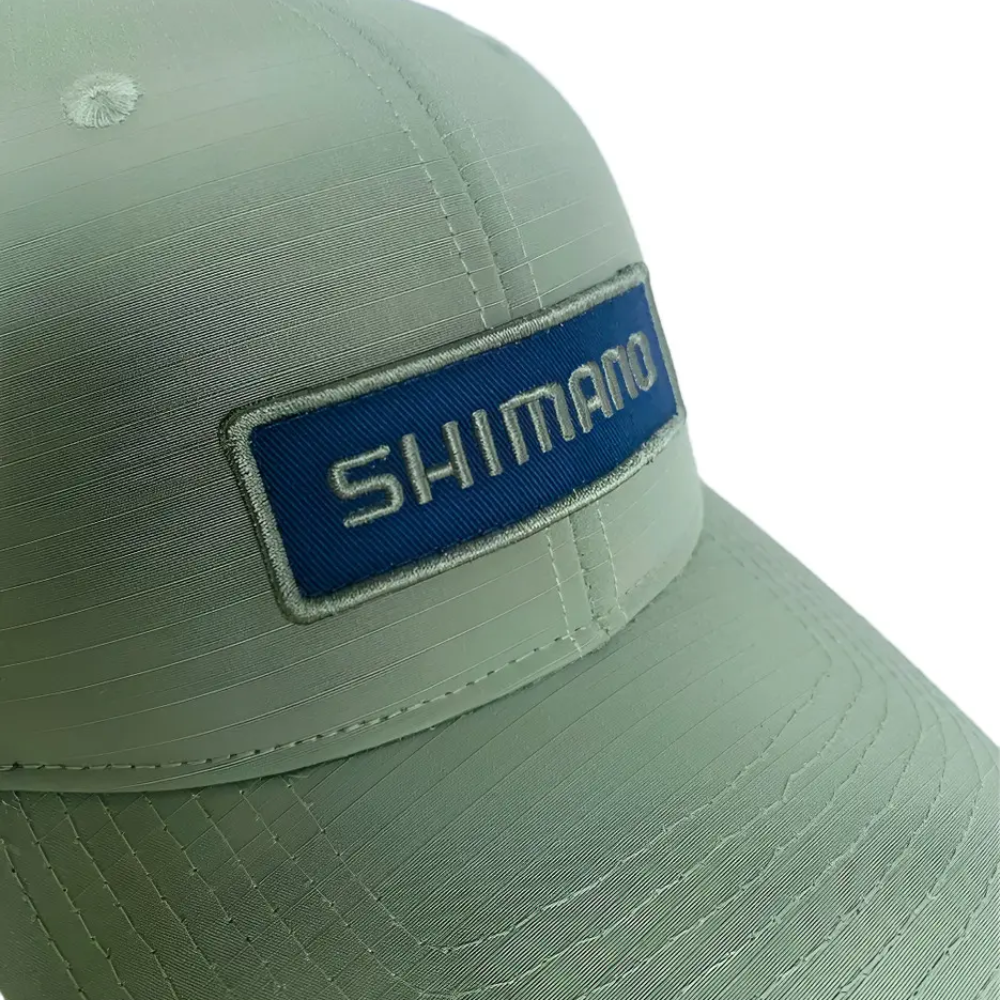 Gorro Shimano Verde/Azul con Malla Ajustable