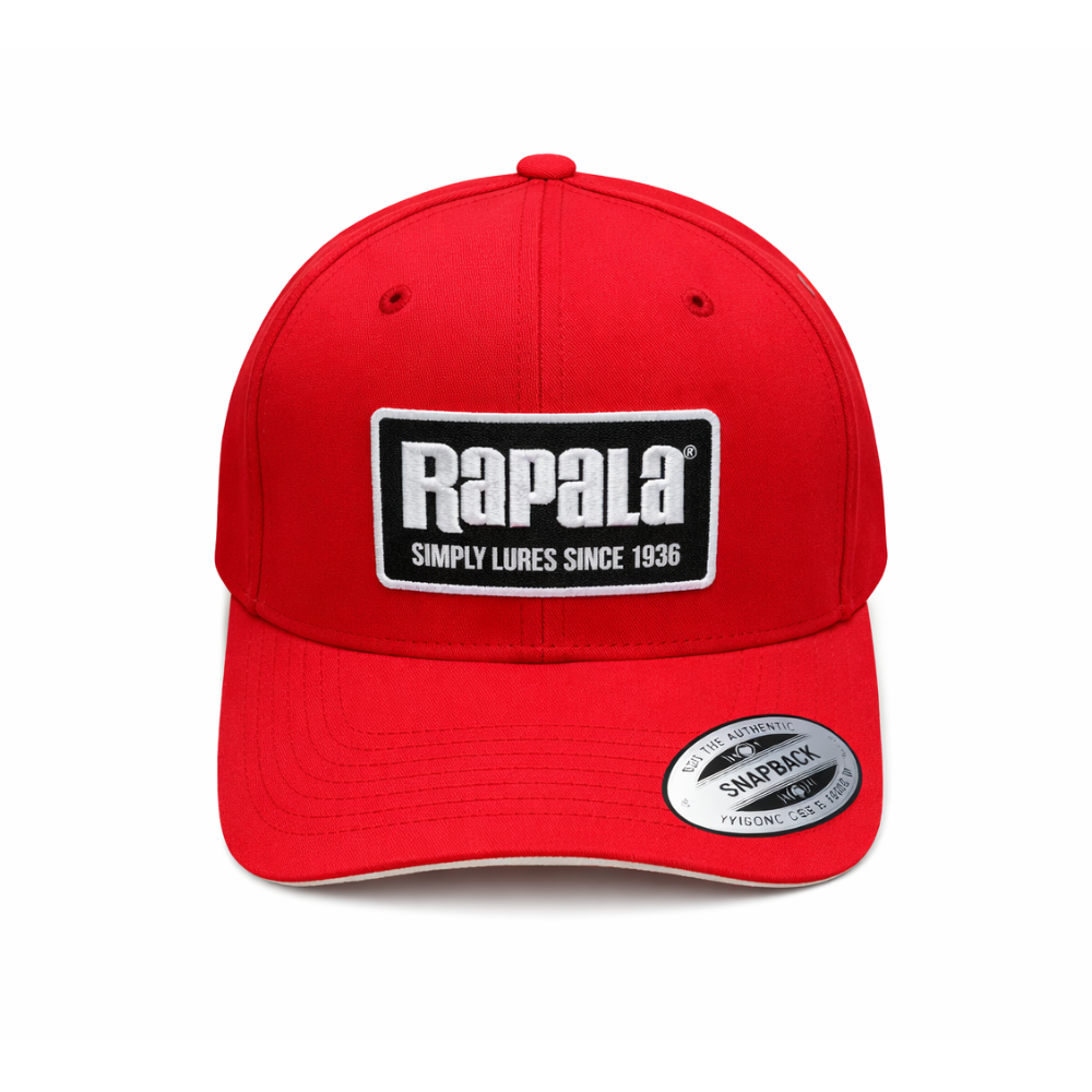 Gorra Rapala Patch Trucker Roja – Estilo clásico y ventilación total
