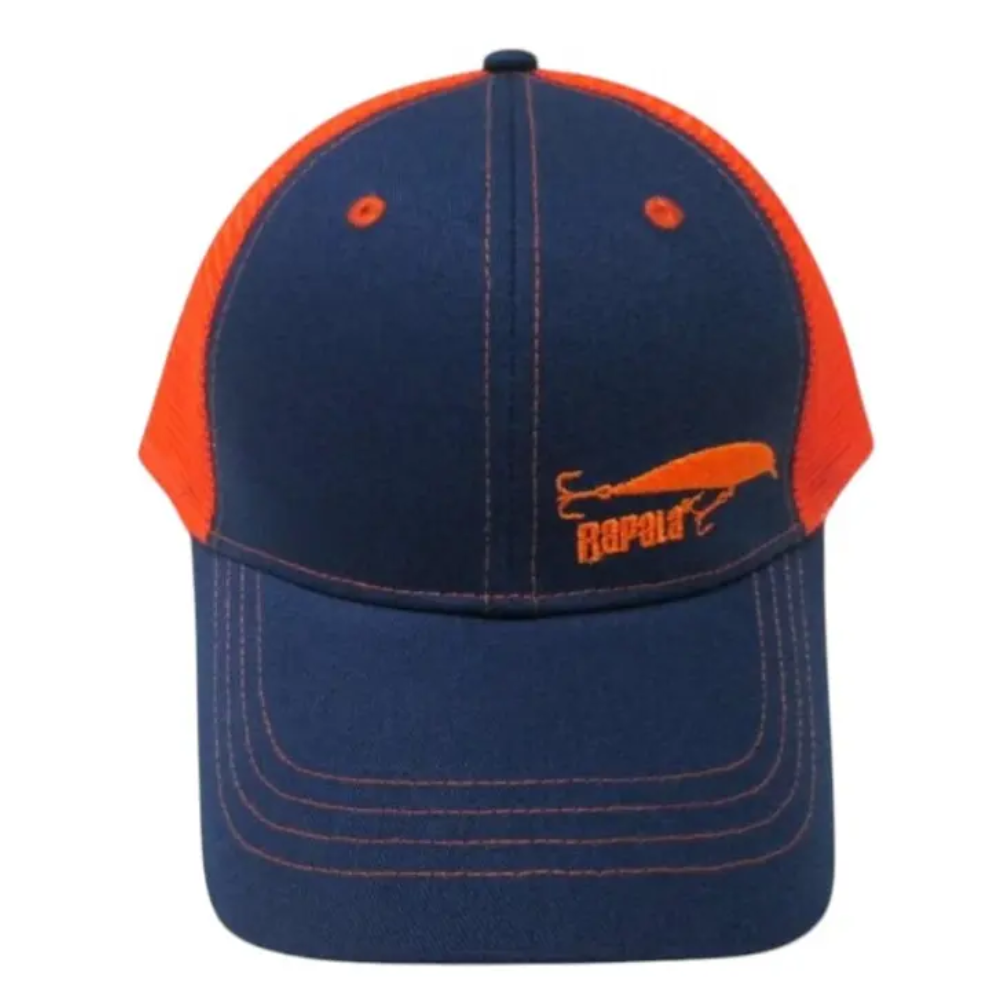 Gorro Rapala Orange Trucker – Estilo deportivo y máxima ventilación