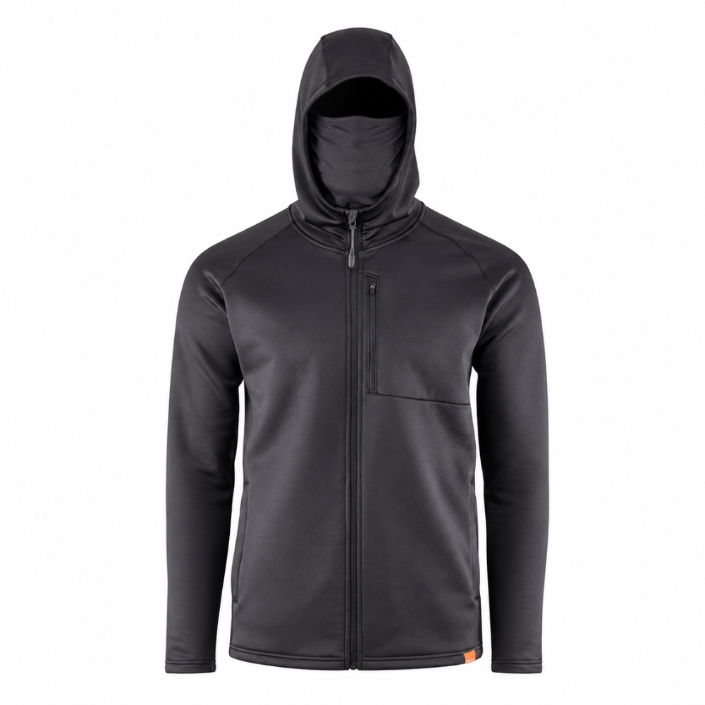 Grundéns Thermal FZ Hoodie Black – Máxima protección térmica para los días más fríos