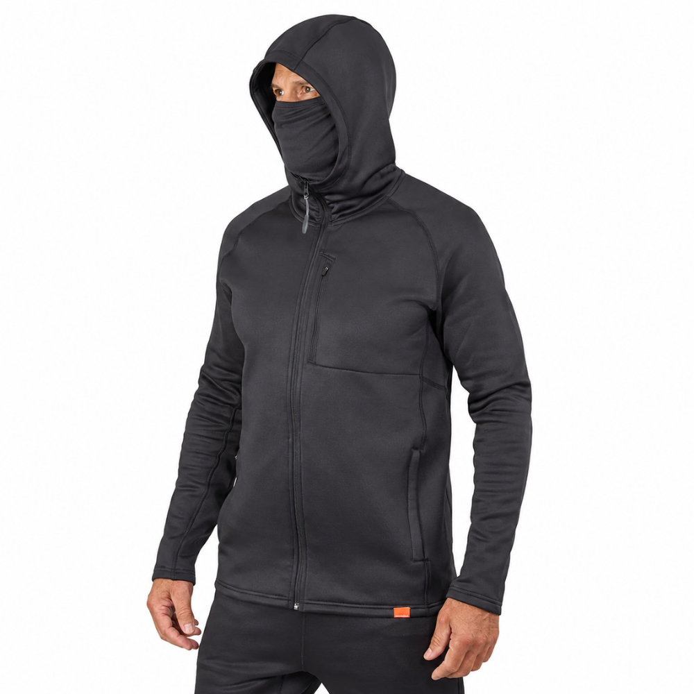 Grundéns Thermal FZ Hoodie Black – Máxima protección térmica para los días más fríos