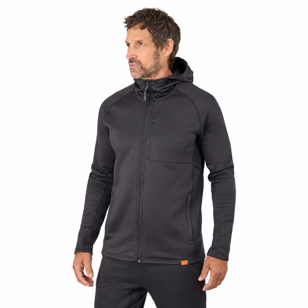 Grundéns Thermal FZ Hoodie Black – Máxima protección térmica para los días más fríos