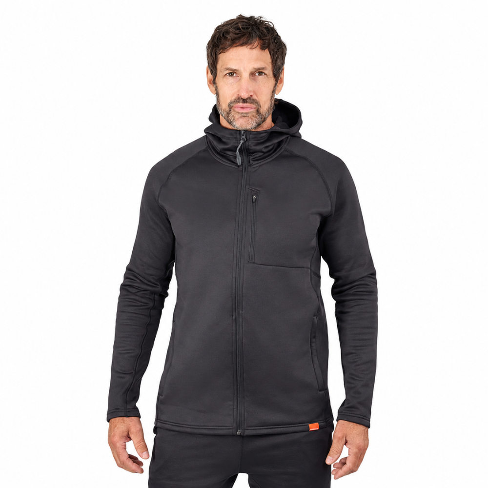 Grundéns Thermal FZ Hoodie Black – Máxima protección térmica para los días más fríos