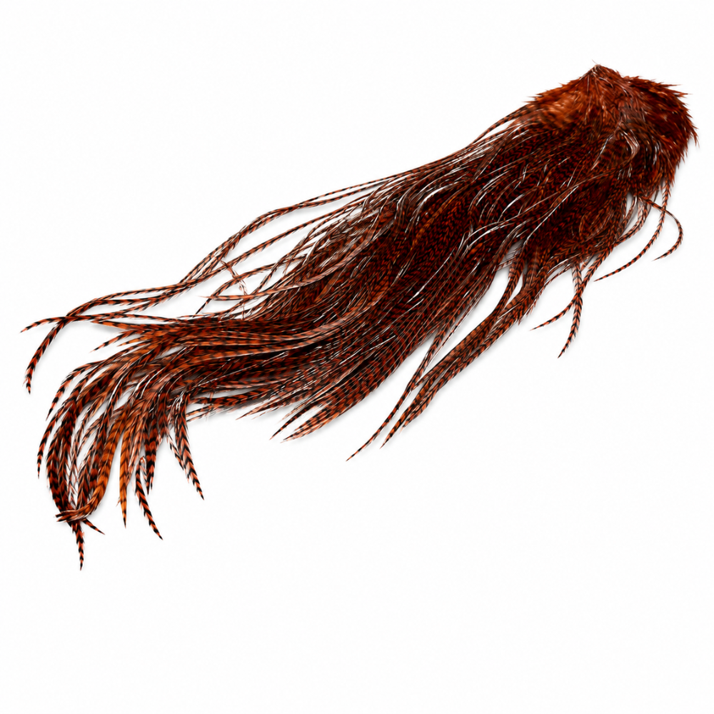 Half Saddle Grade 1 Keough Grizzly – Hackle premium para moscas secas de alto nivel