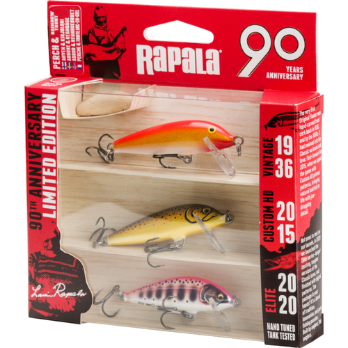 Kit de Señuelos Rapala 90 Años 5 cm – Edición limitada de
