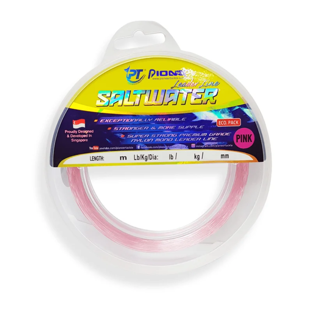 Leader Line Pioneer Saltwater 0.50 mm – 30 lb Pink 50 m