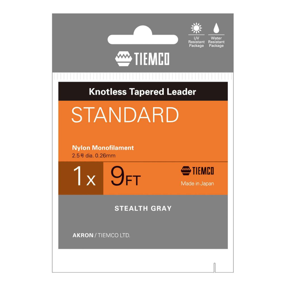Leader Tiemco Standard 9FT – Suavidad, resistencia y presentación natural