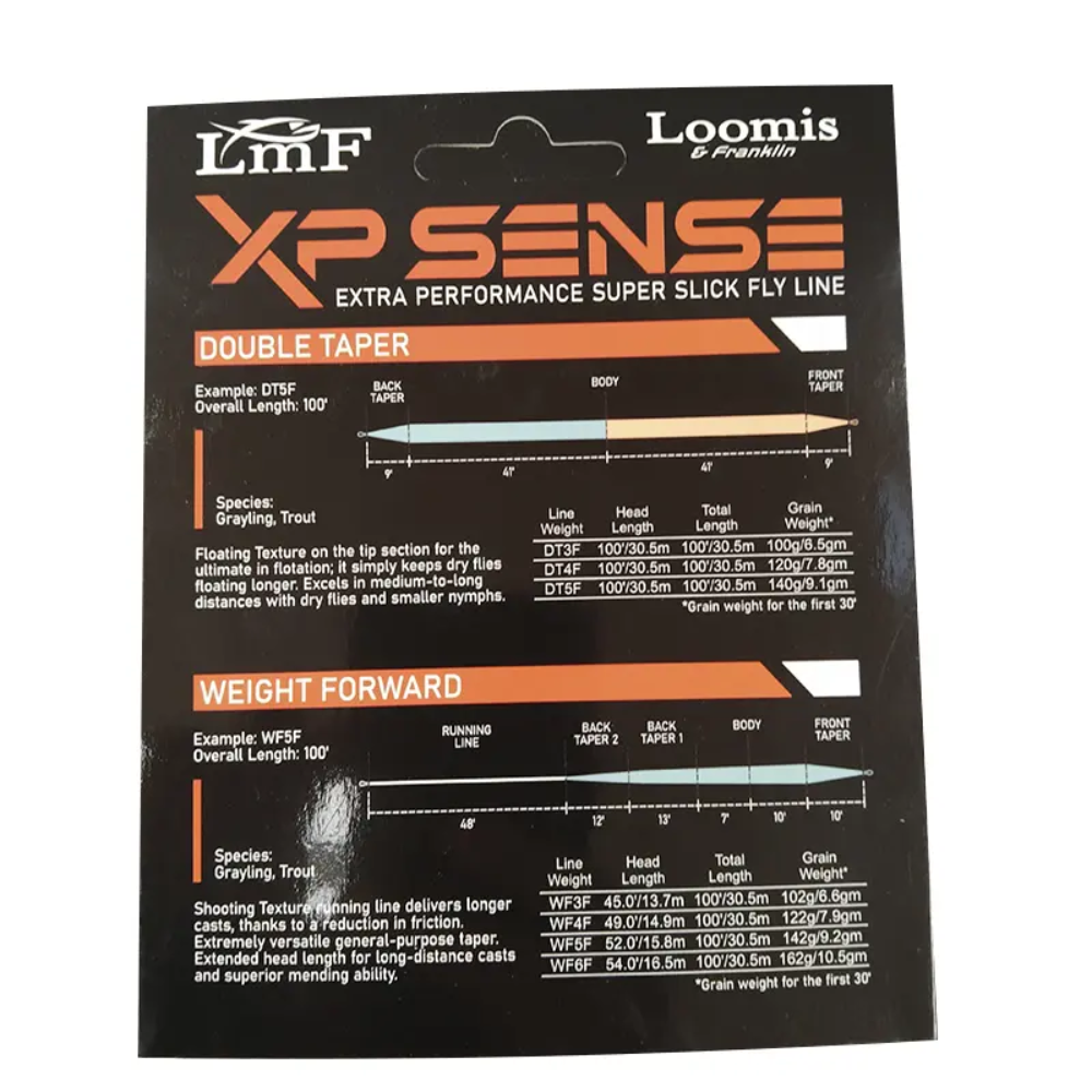 Línea Loomis & Franklin XP Sence WF Floating – 100 ft