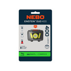 Linterna Frontal NEBO Einstein DUO 400 Lúmenes – Potencia, versatilidad y manos libres