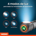 Linterna Frontal Recargable NEBO Einstein 600+ Lúmenes – Potencia y versatilidad para cualquier desafío