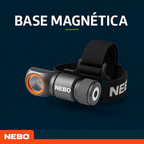Linterna Frontal Recargable NEBO Einstein 600+ Lúmenes – Potencia y versatilidad para cualquier desafío