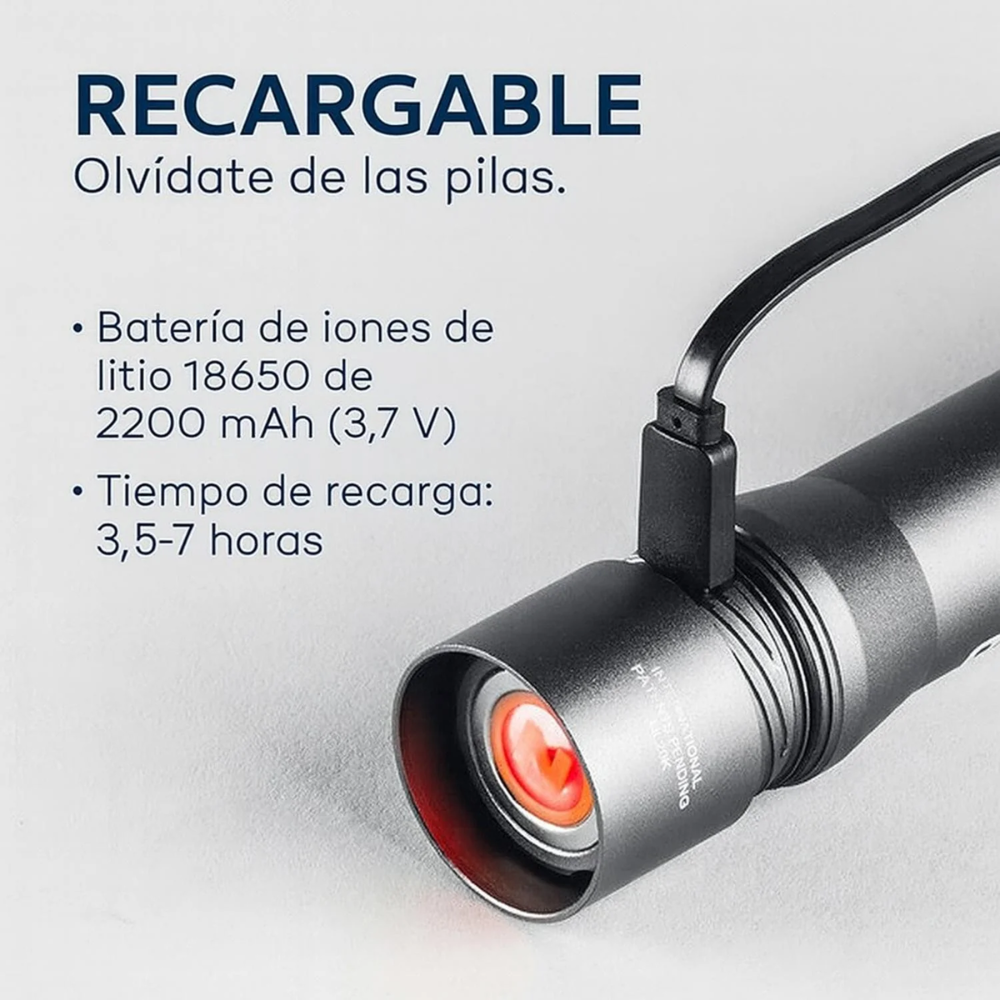 Linterna NEBO Davinci 1000 Lúmenes – Potencia profesional y máxima autonomía