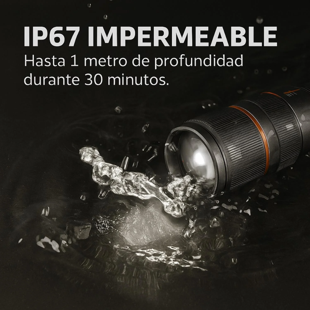 Linterna NEBO Davinci 1000 Lúmenes – Potencia profesional y máxima autonomía