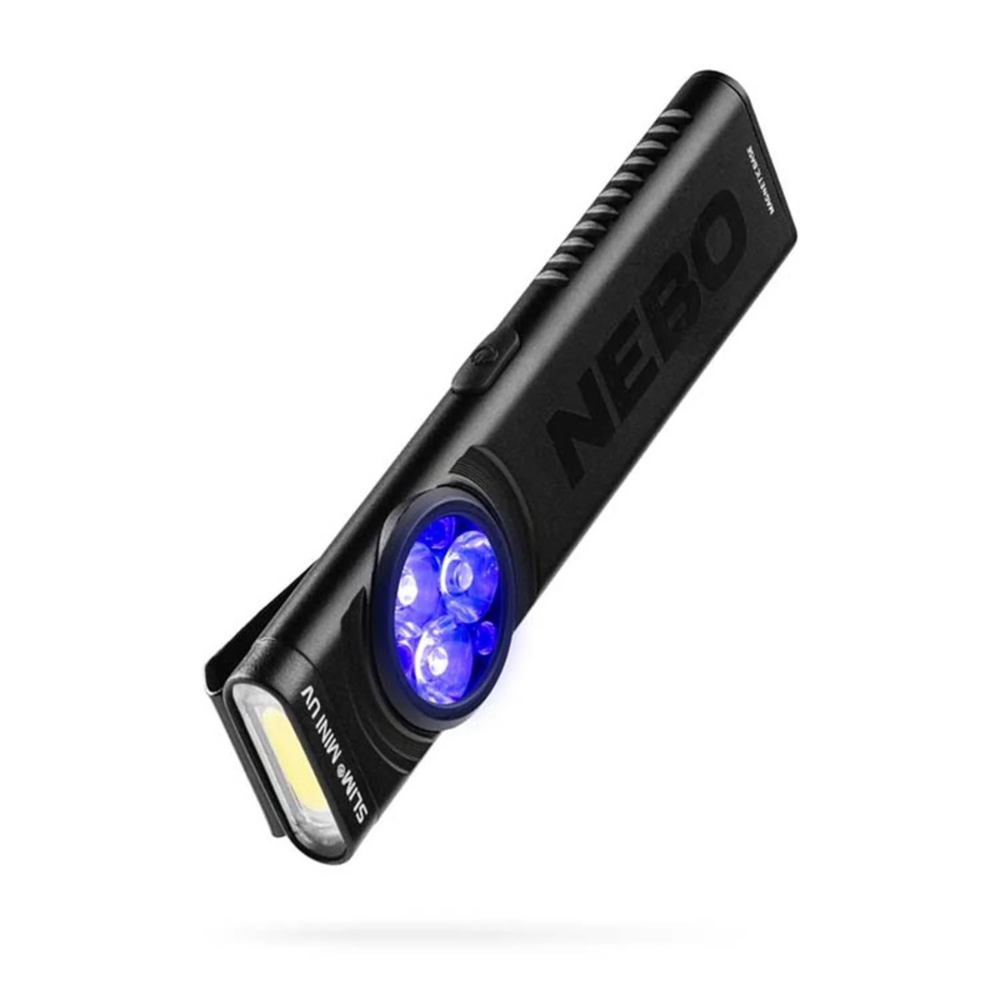 Linterna Recargable con Luz UV NEBO Slim Mini UV 150 Lúmenes – Compacta, potente y multifuncional