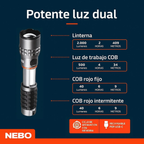 Linterna Nebo Slyde King 2K – Potencia extrema y máxima versatilidad