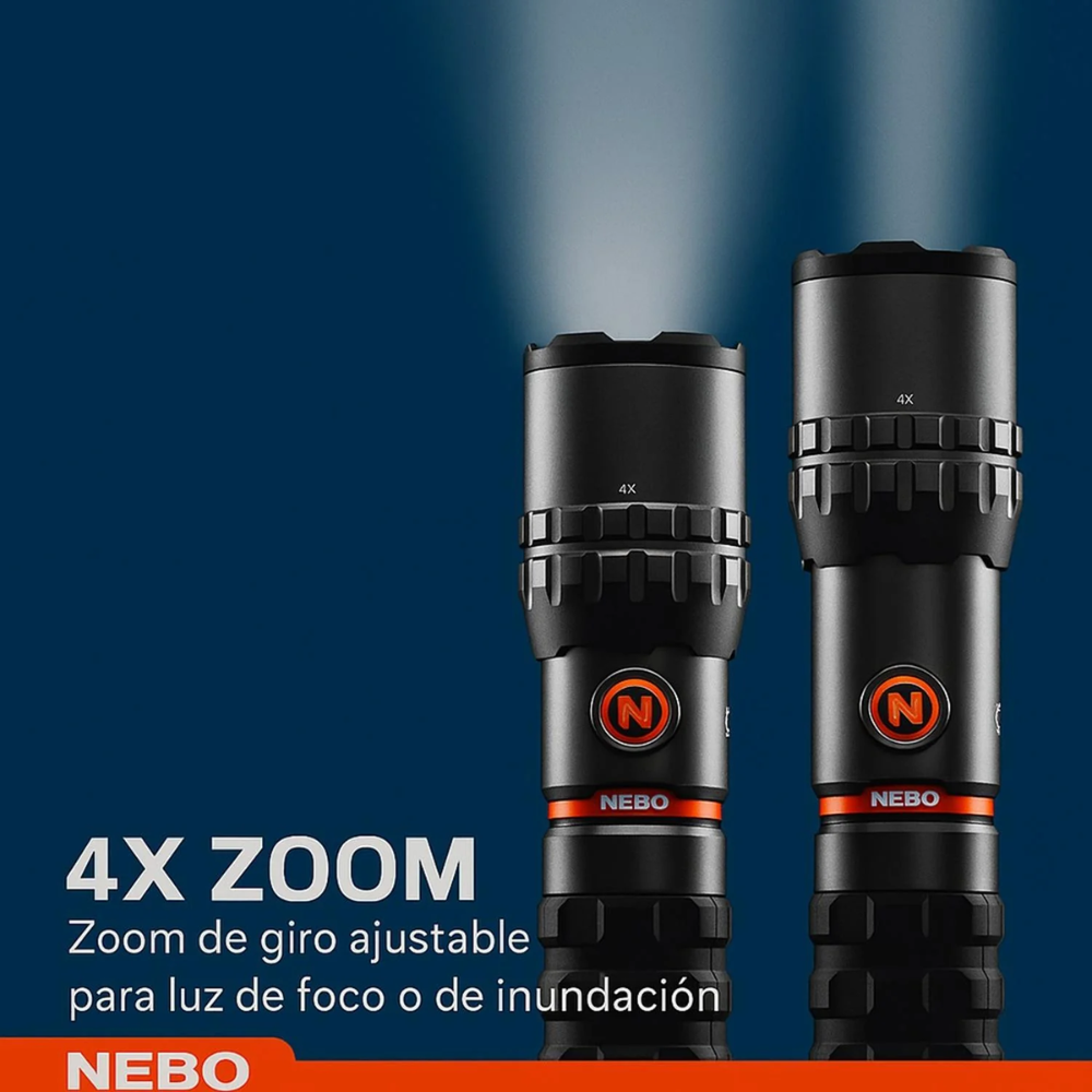 Linterna Nebo Slyde King 2K – Potencia extrema y máxima versatilidad