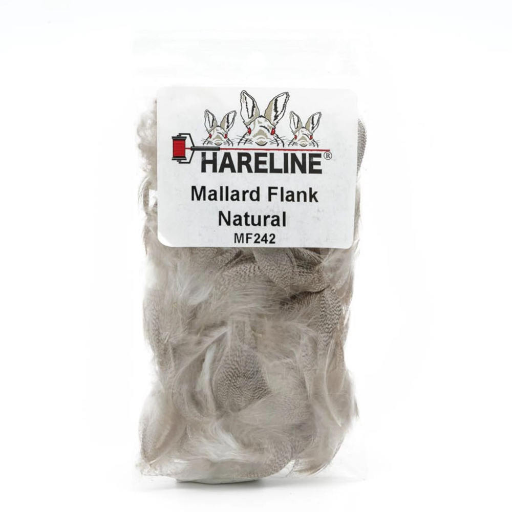 Mallard Flank Natural Hareline – Plumas naturales para moscas realistas