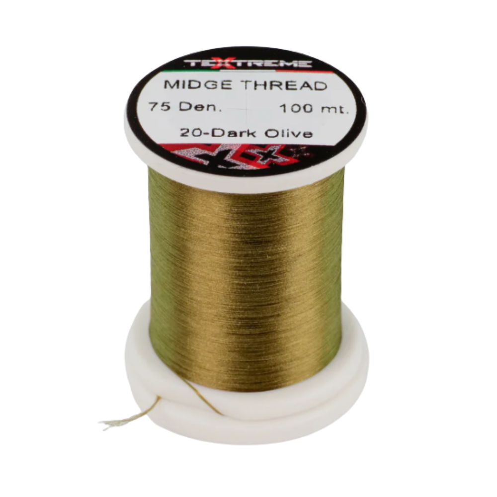 Midge Thread Textreme 75 Den – Precisión extrema para microatados