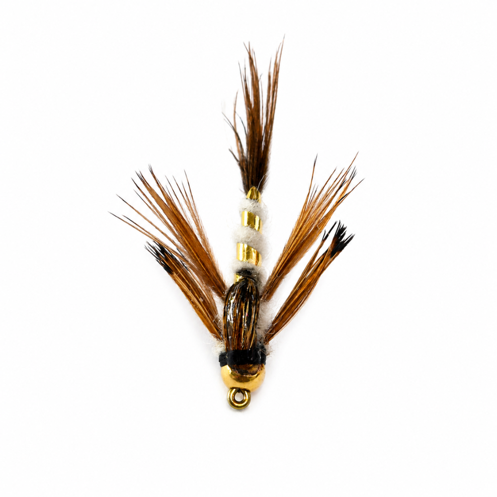 Mosca Golden Stonefly N°10 – Atada por Pedro Gaete