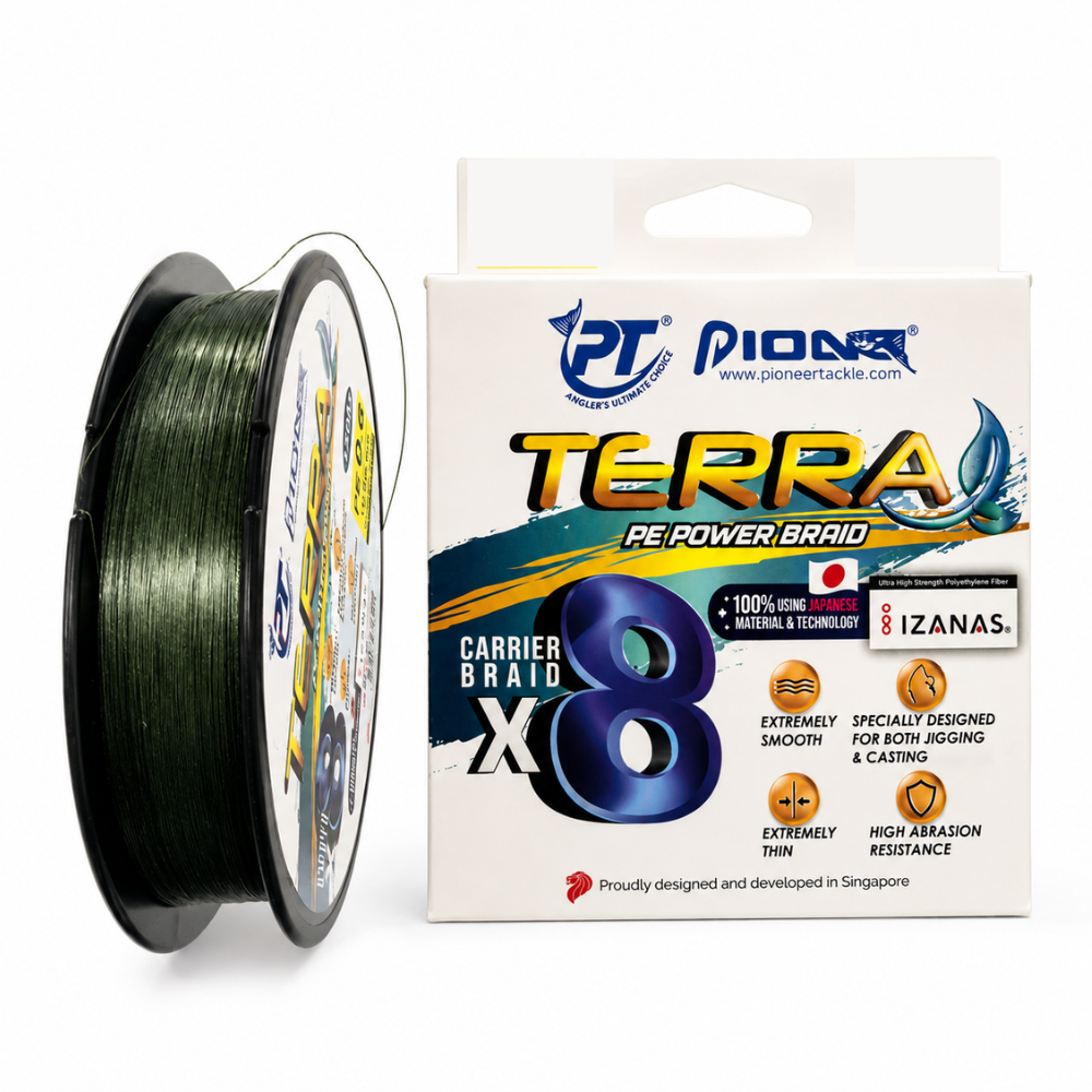Multifilamento Pioneer Terra 8X Braid 150 m – 8 Hebras con Tecnología IZANAS