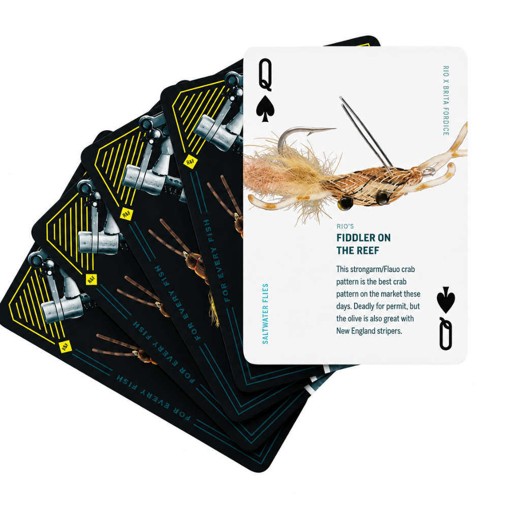 Naipes RIO Flies – 54 Cartas con Patrones de Moscas RIO